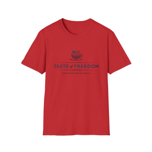 Taste of Freedom Coffee T-Shirt — Patriotic Coffee Lover Tee