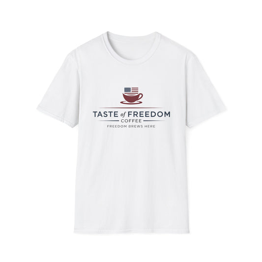 Taste of Freedom Coffee T-Shirt — Patriotic Coffee Lover Tee