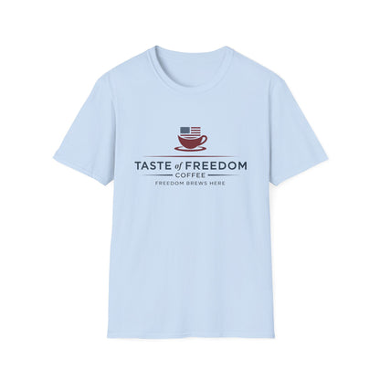 Taste of Freedom Coffee T-Shirt — Patriotic Coffee Lover Tee