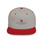 Taste of Freedom Flat Bill Snapback Hat — Patriotic American Flag BBQ Logo Cap